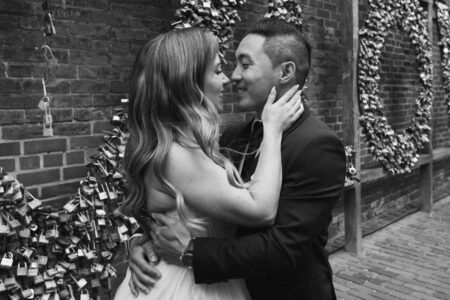 archeo wedding photos at the distillery district in toronto